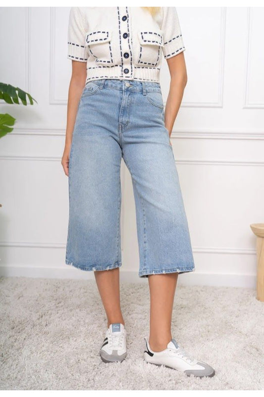Denim bermuda jeans