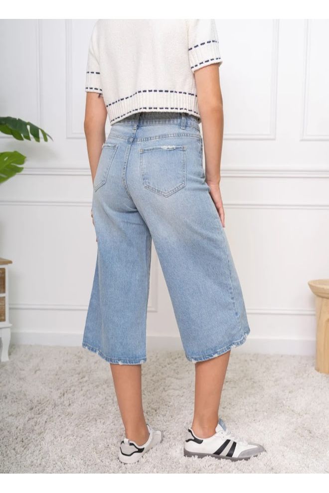 Denim bermuda jeans
