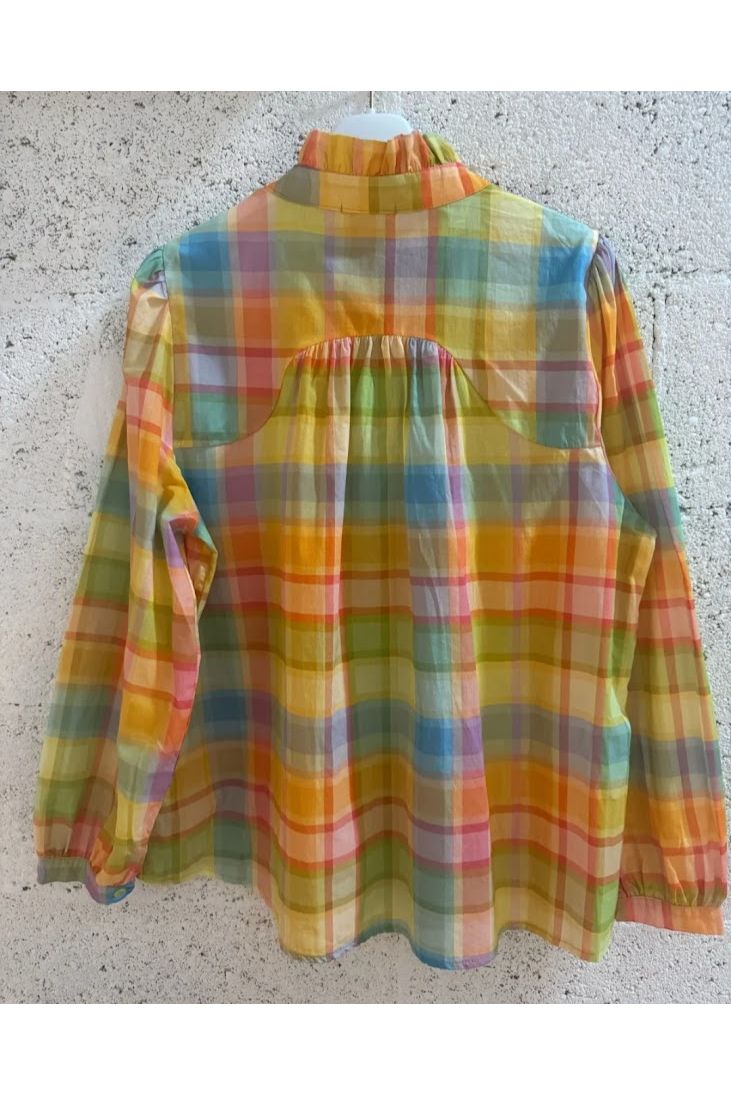 Pastel ruit bloes