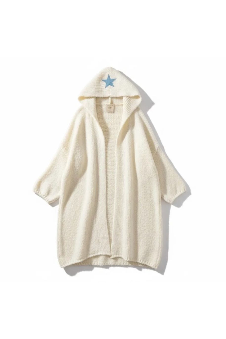 Lange cardigan met kap