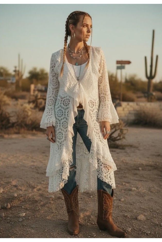 Boho Lace Kimono