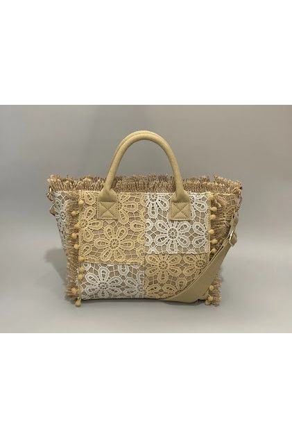 Boho Lace Handbag Naturel