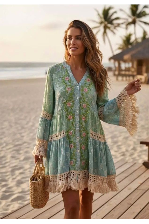 Boho Tuniek Verde