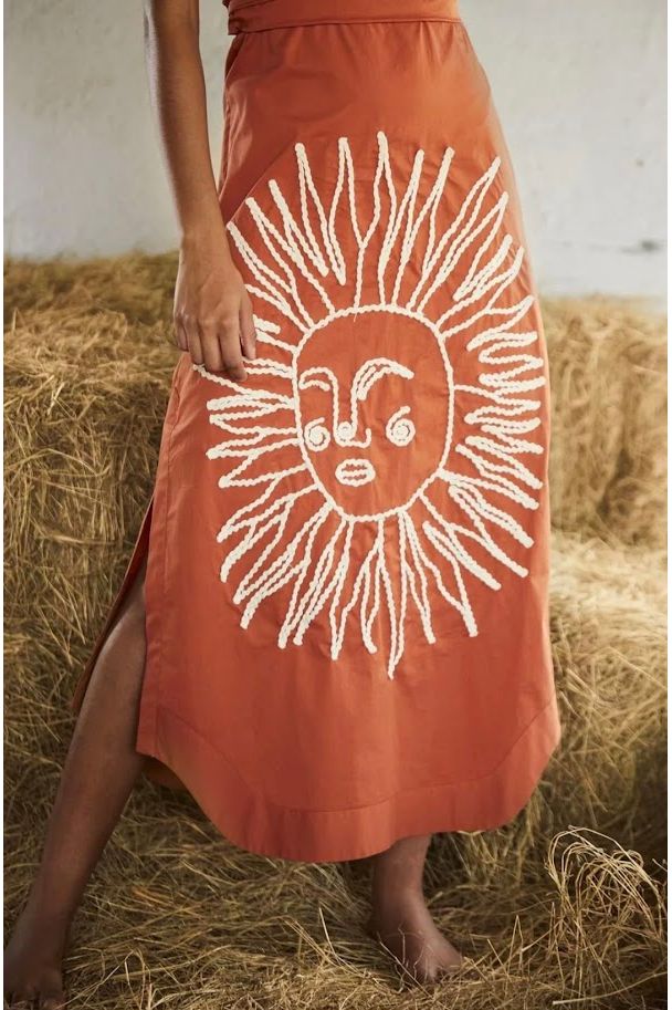 Zonne rok oranje