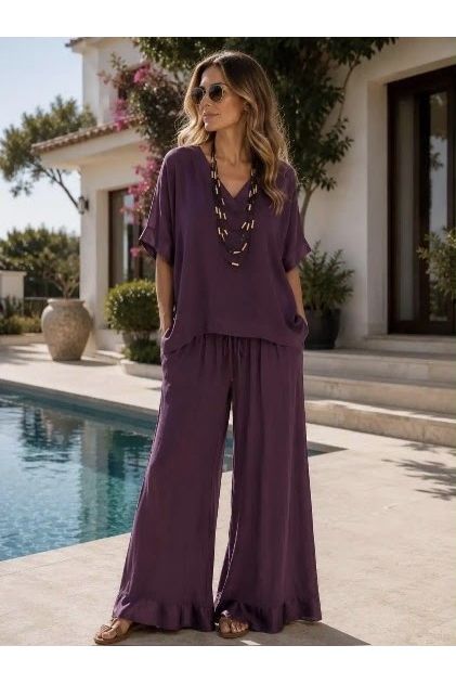 Ensemble Satin Touch Aubergine