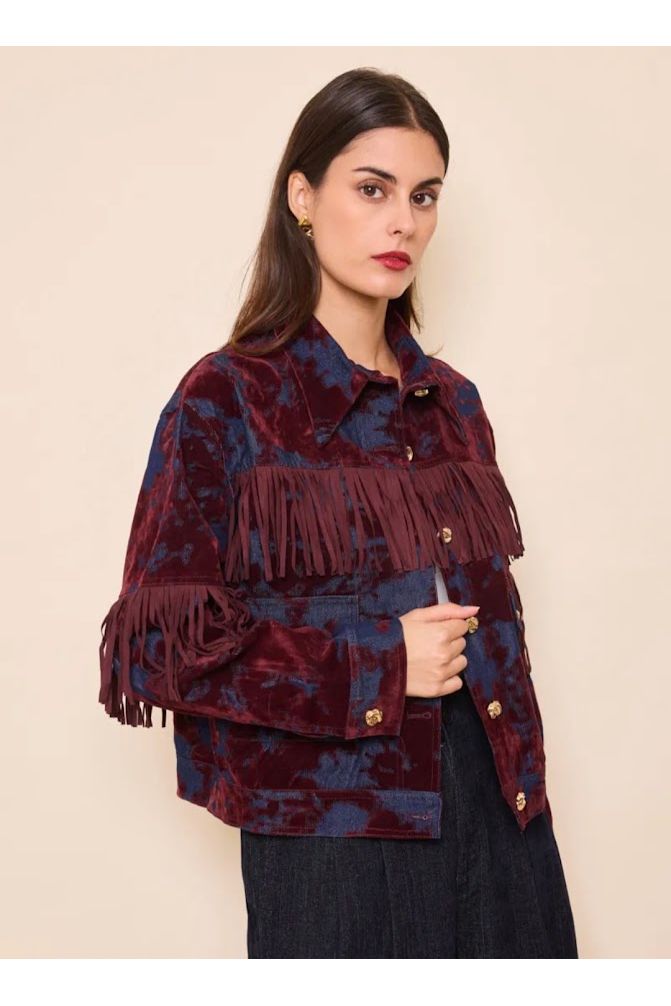 Velvet Fringe Jacket