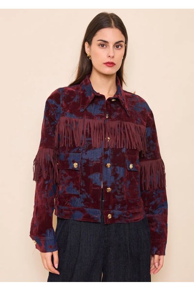 Velvet Fringe Jacket