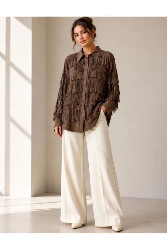 Western Fringe Suédine Bloes