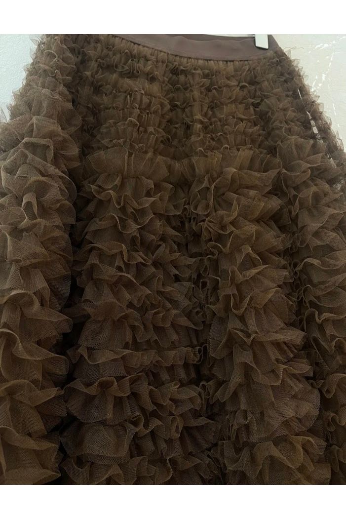 Midnight Ruffle Skirt Bruin
