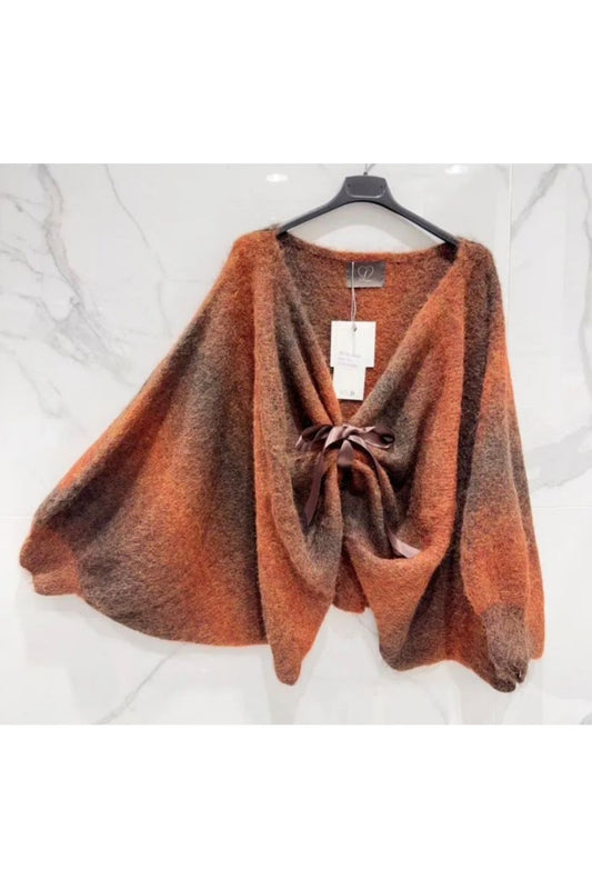 Bow & Drap Knit Roest Coffee