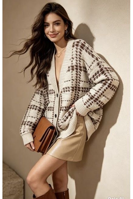Check Me Out Cardigan Beige