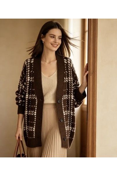 Check Me Out Cardigan Choco