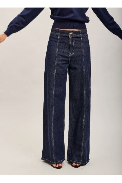 Wide Leg Jeans met Ceintuur