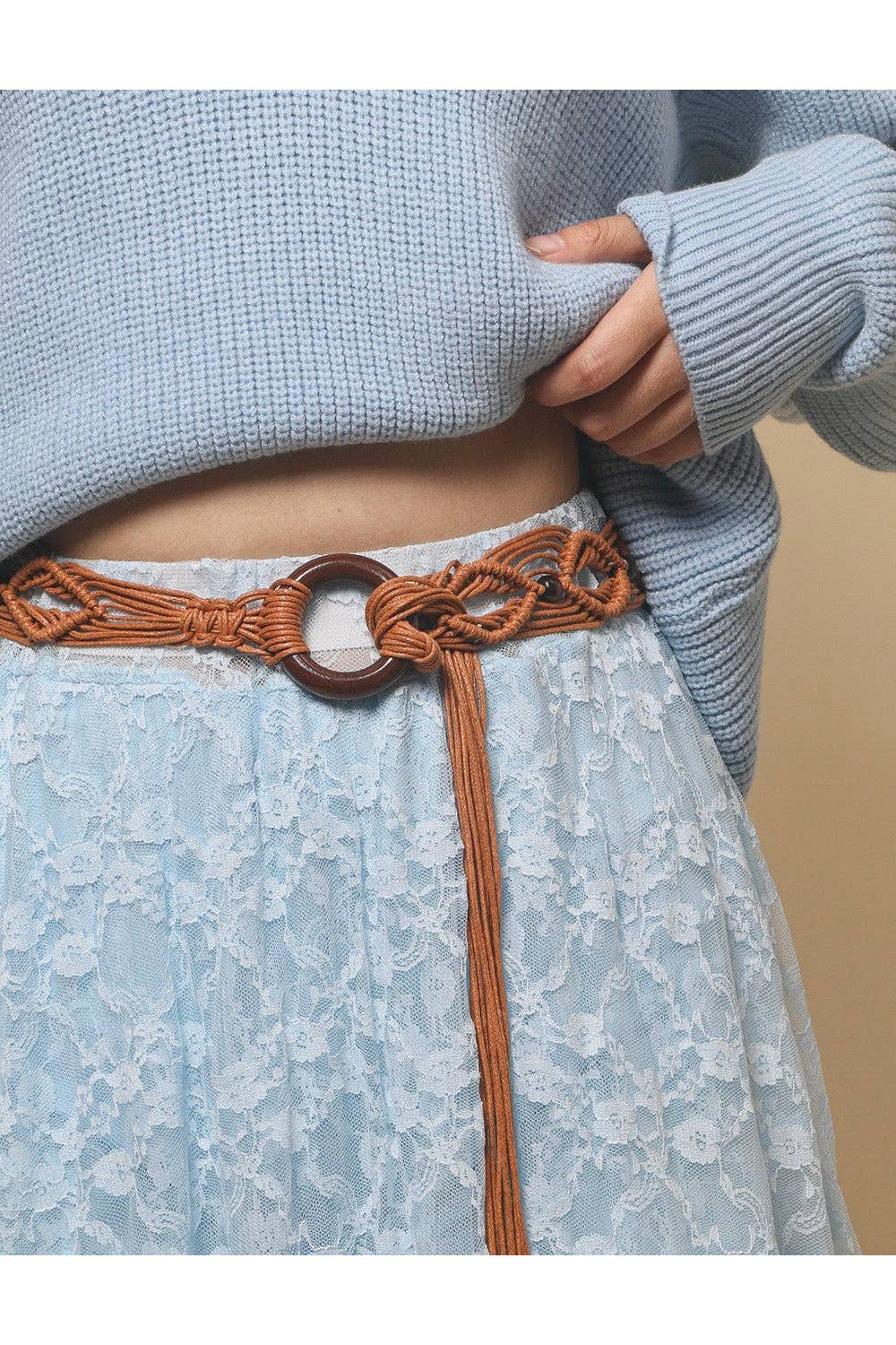 Bohemian Lace Midi Skirt