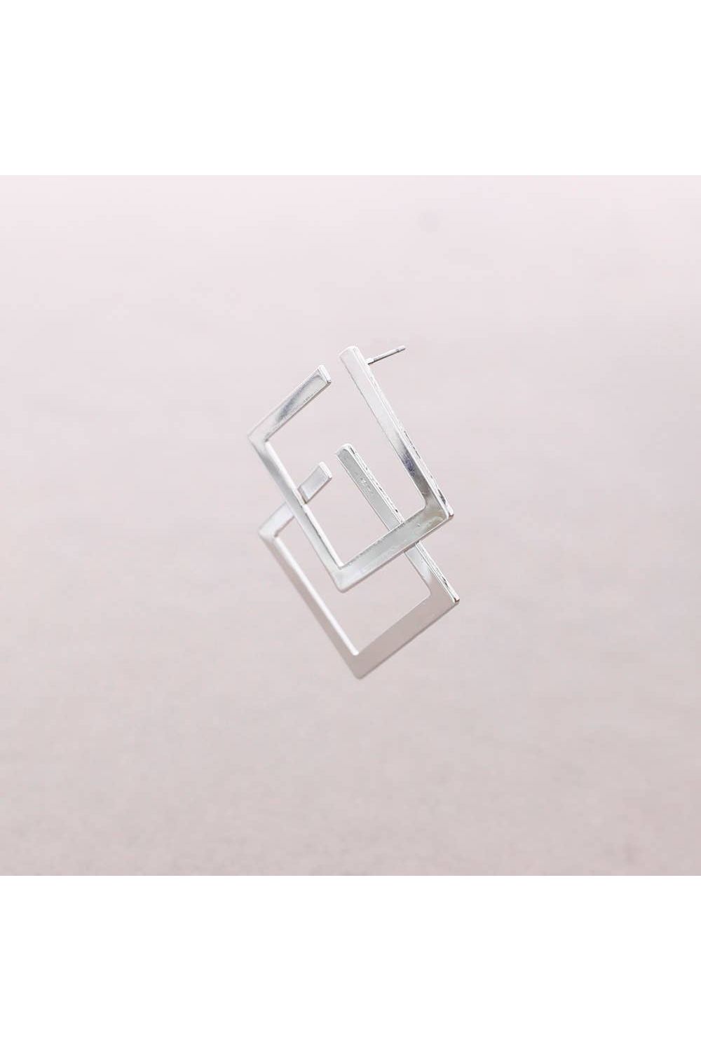 Oorbellen Dubbel Vierkant