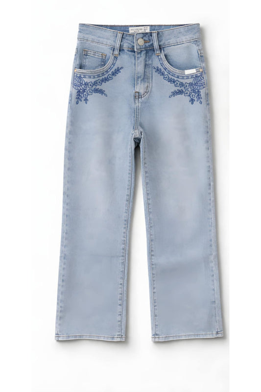 Jeans Met Geborduurde Details