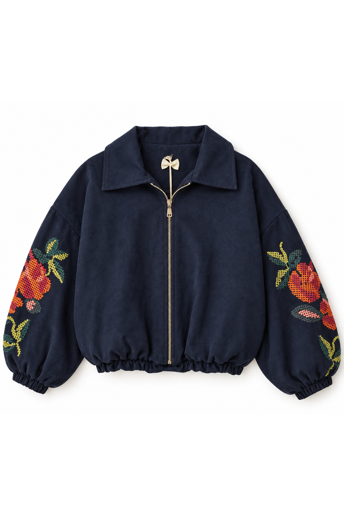 Bomber donker blauw corduroy