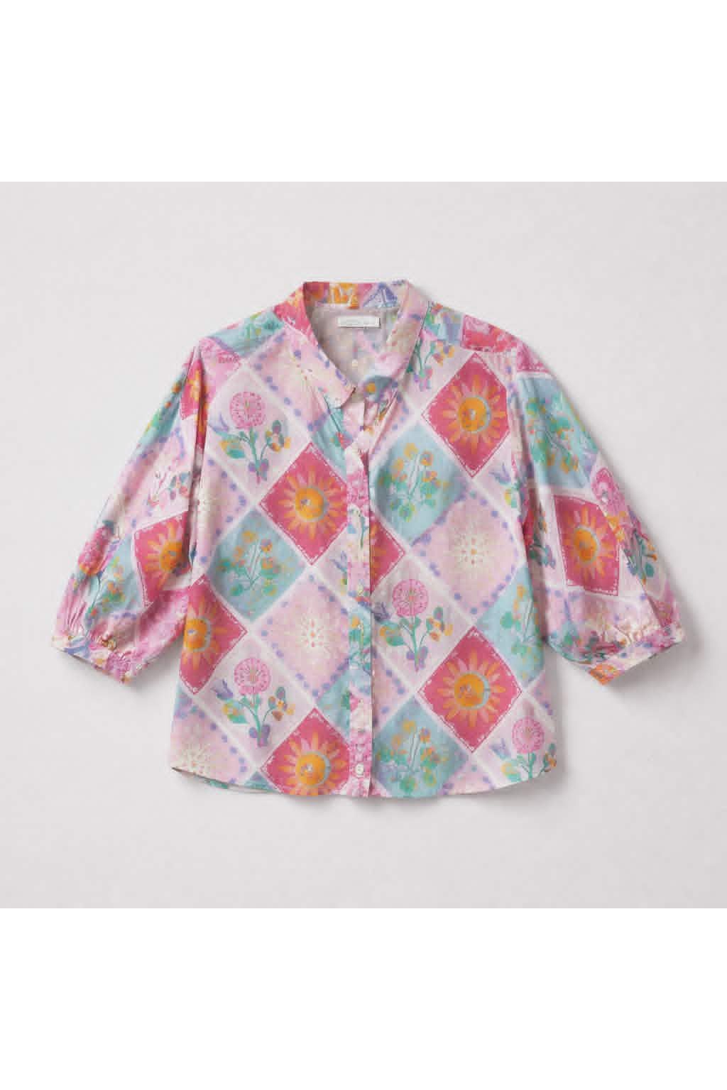 Sunshine Patchwork Katoenen Bloes