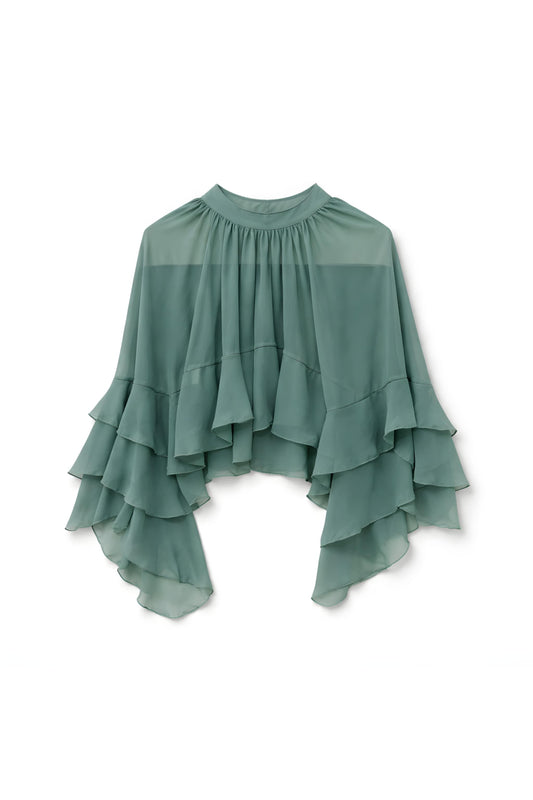 Voile Boes Aqua Groen