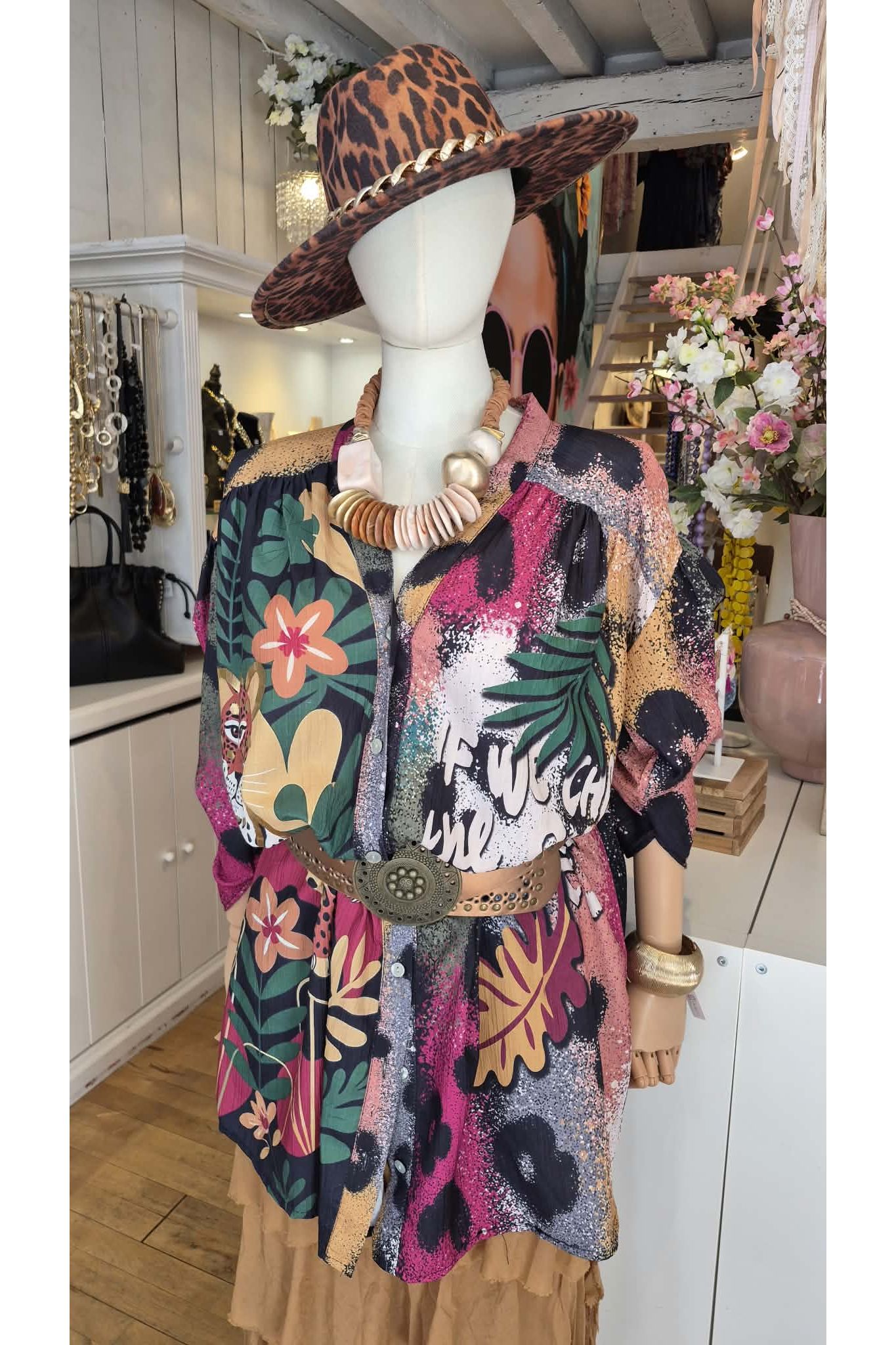 Wild Spirit Print Jurk