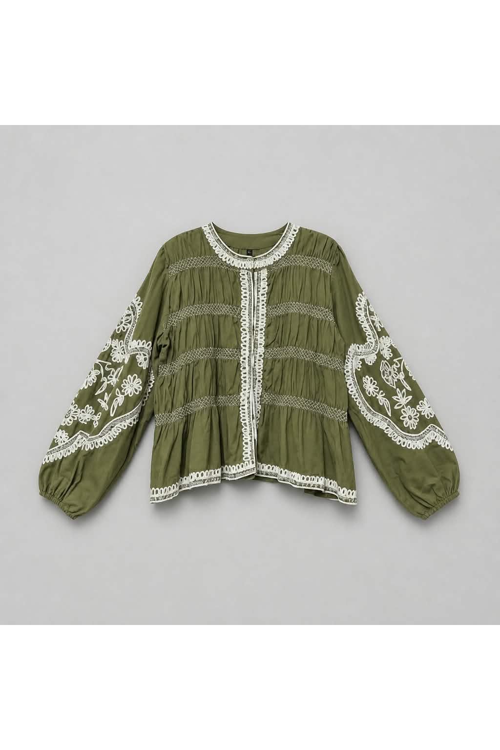 Boho jasje met smokwerk