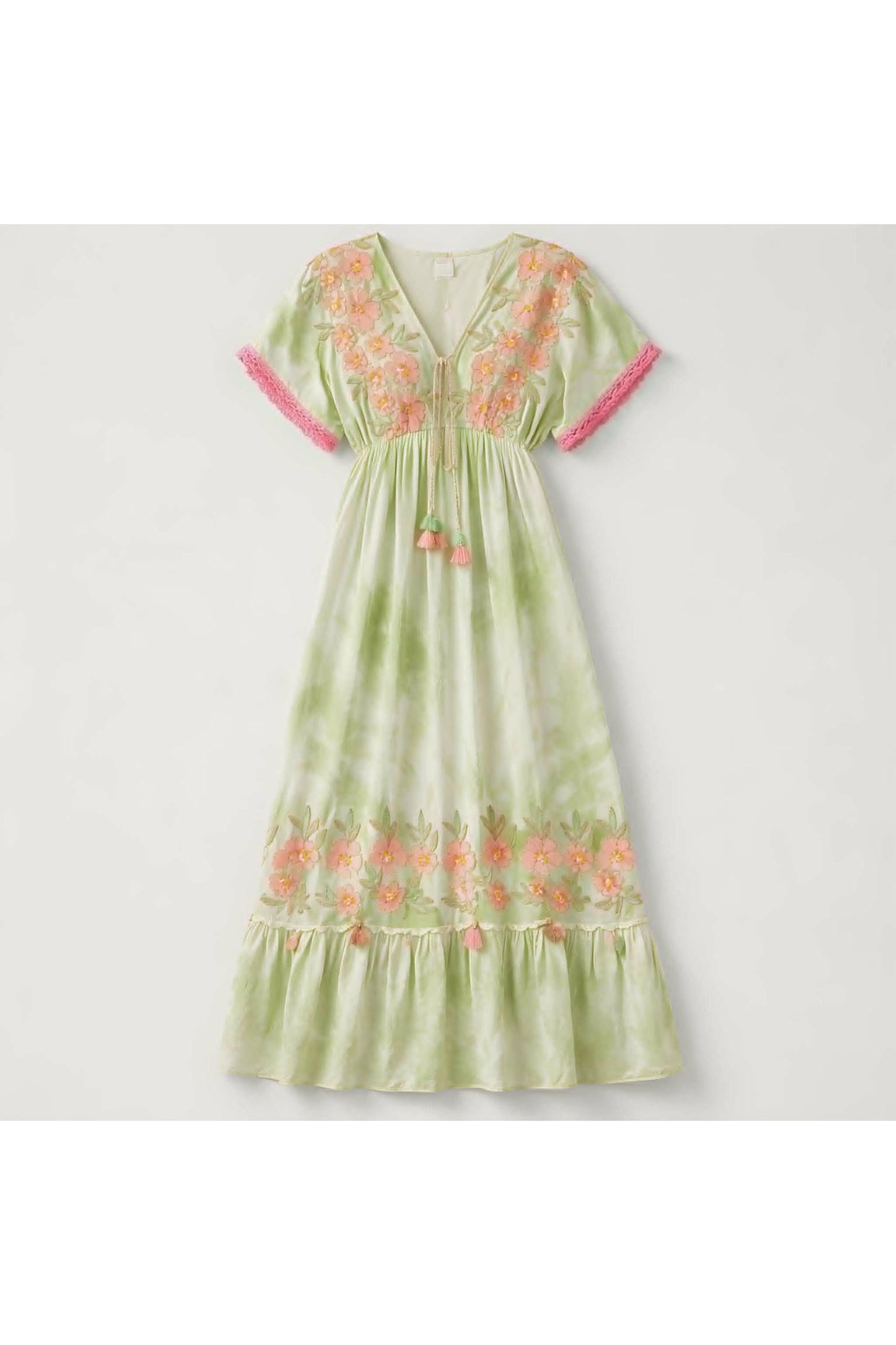 Blooming boho dress groen