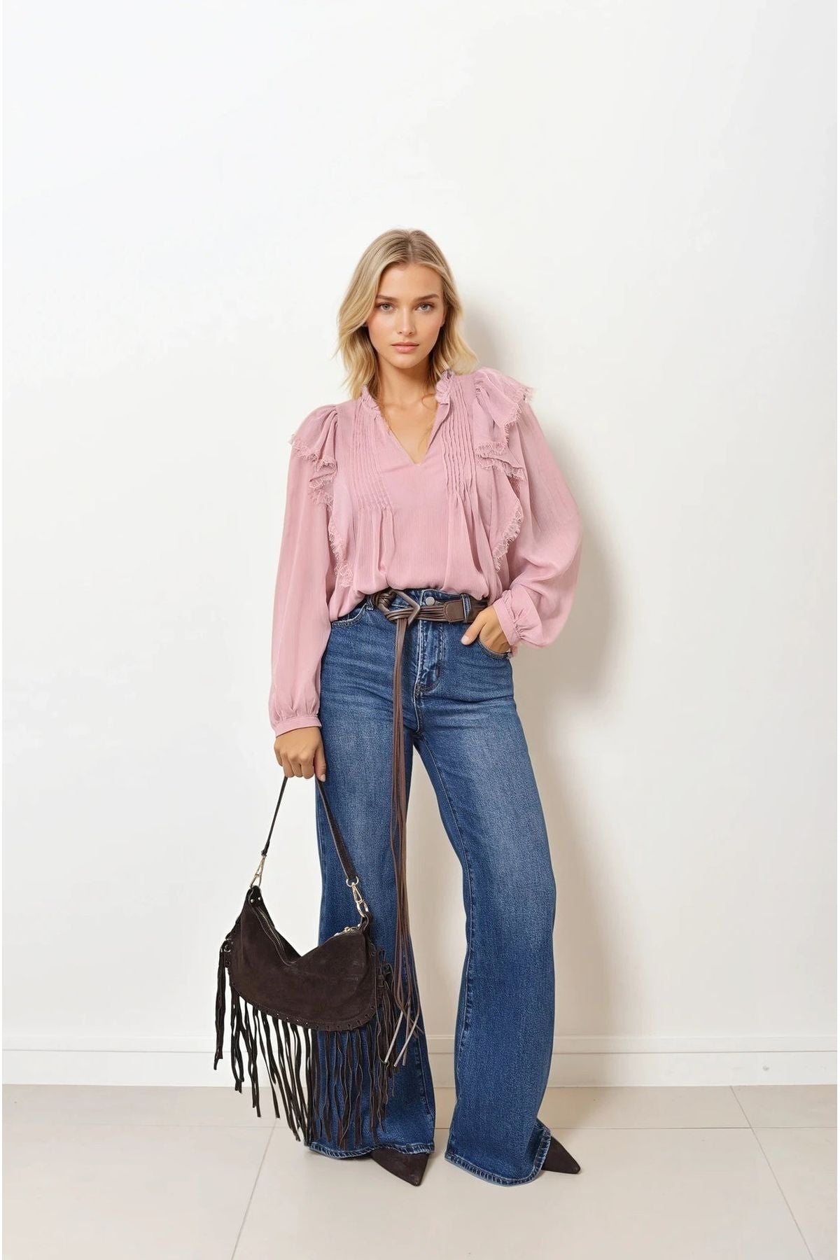 Bloes Ruches Oud Roze