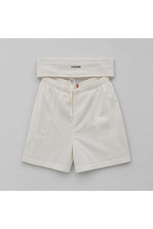 Linnen Katoen Short  wit