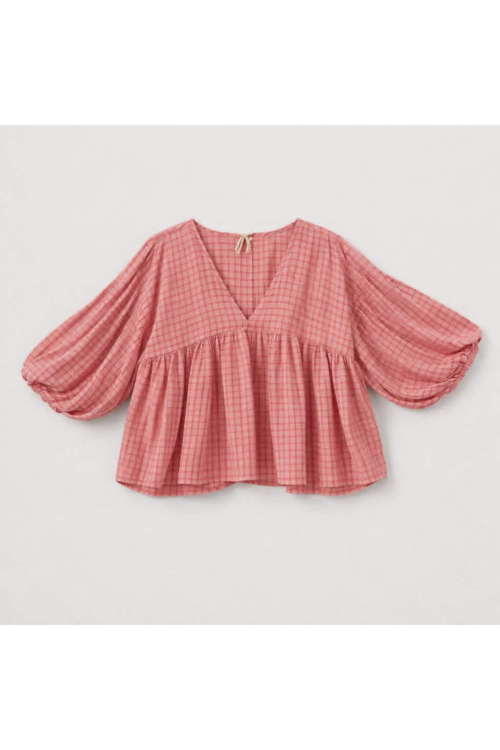 Candy Check Boho Blouse Roze