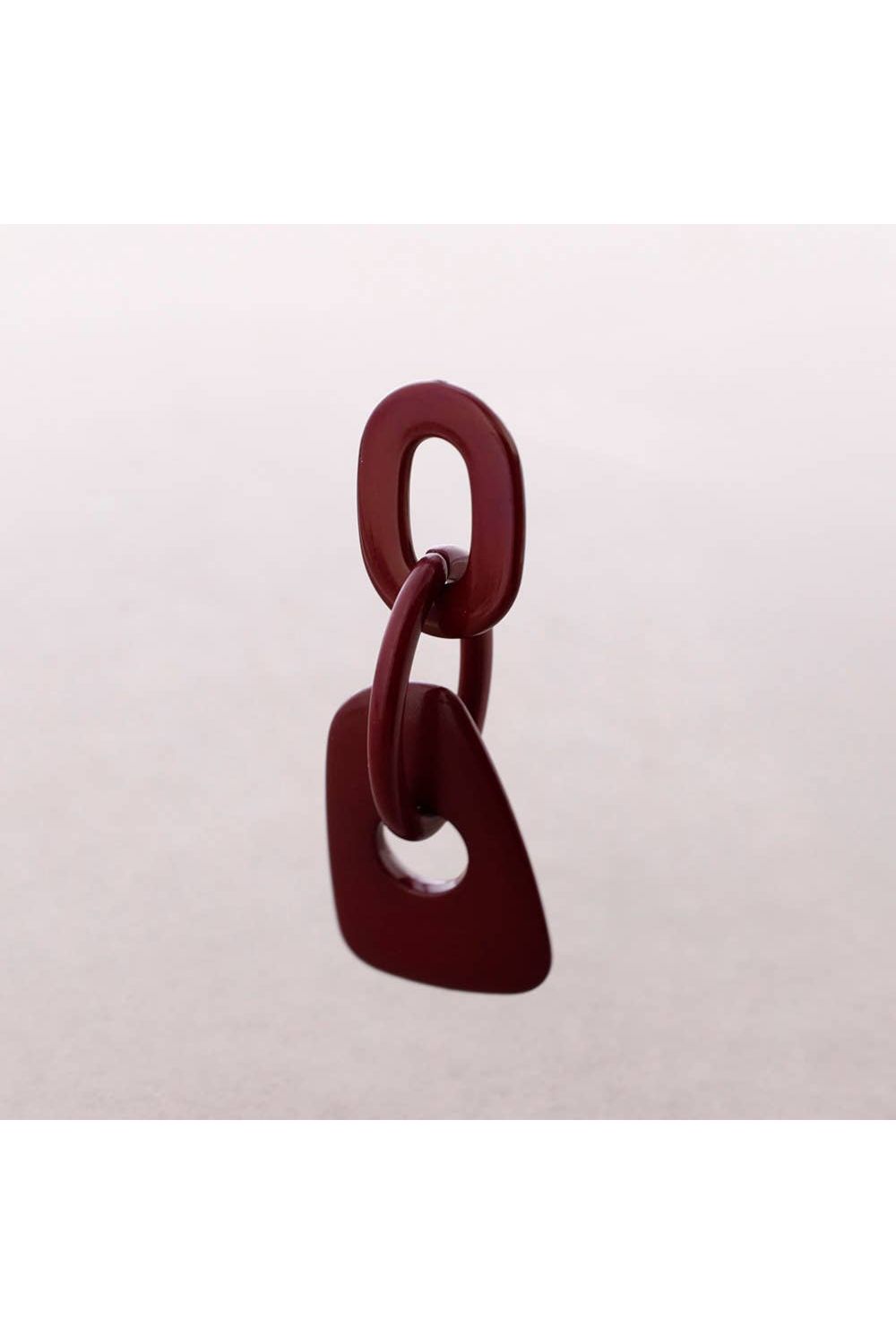 Bordeaux Statement Oorbellen in Kunsthars