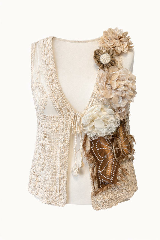 Boho Flower Gilet