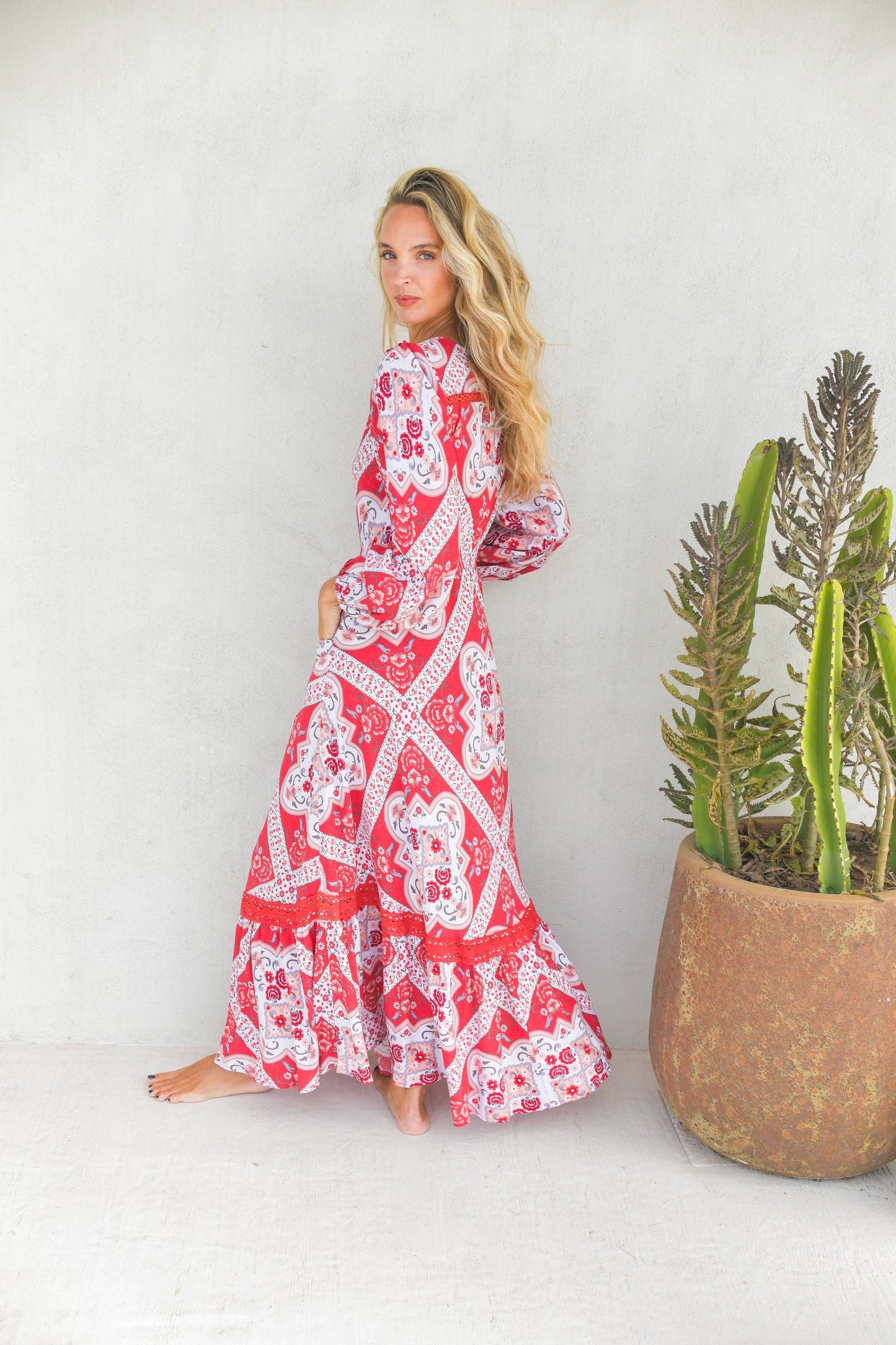 Jurk Jaase Rosa print Carmen