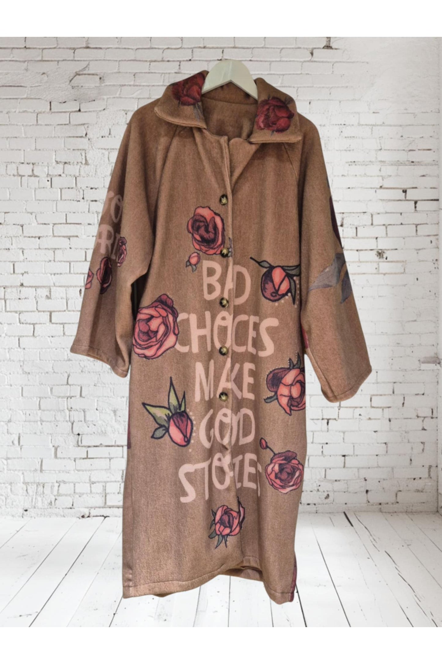 Lange Mantel met Print