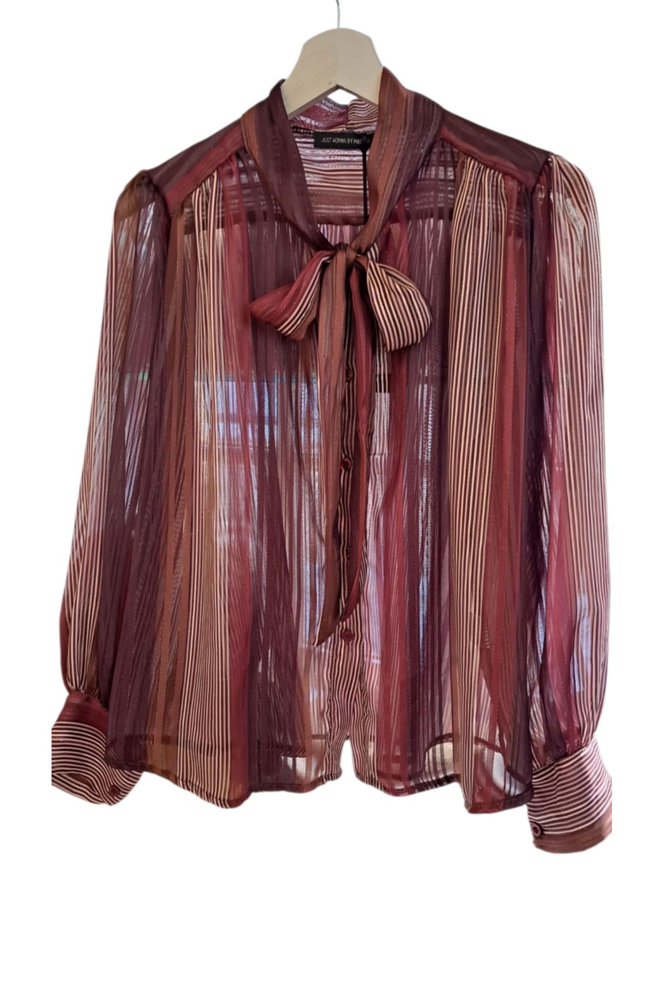 Voile bloes burgundy