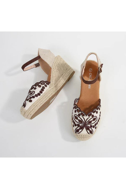 Sleehak ecru/donker bruin