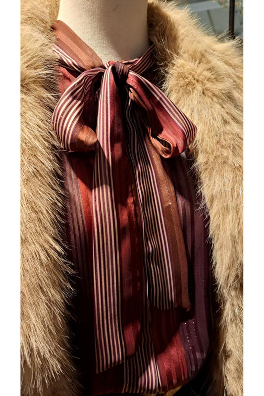 Voile bloes burgundy