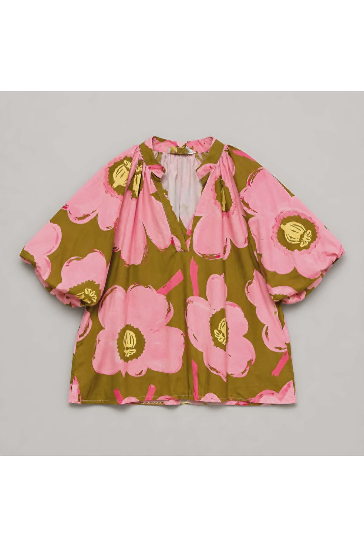 Bloom Popeline Bloes Pink Olive