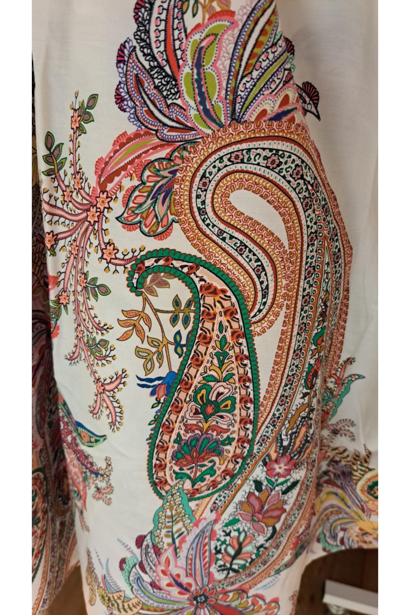 Bohemian tuniek met paisley print