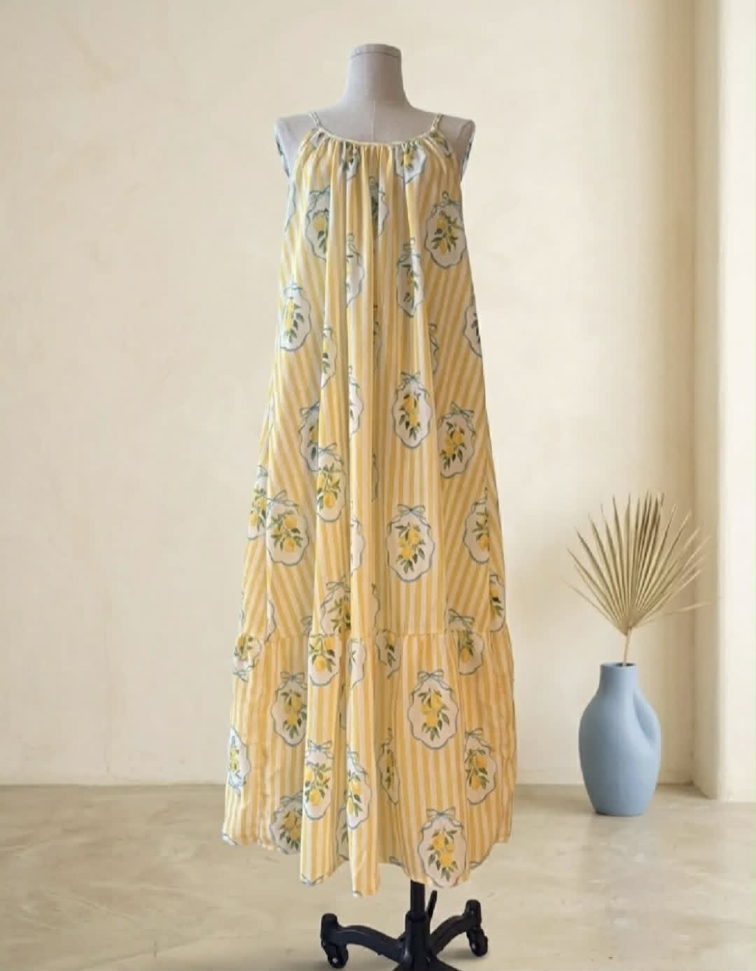 Maxi Jurk Lemon Breeze Geel
