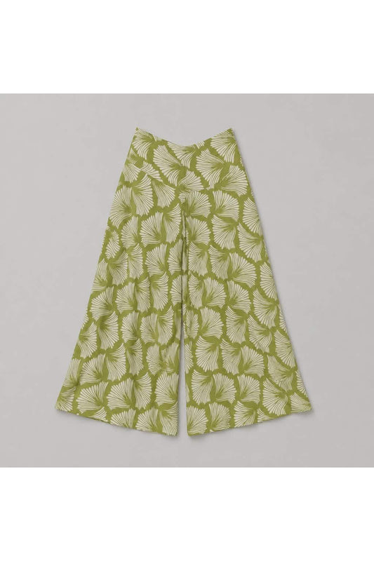 Wijde Broek Ginkgo Groen