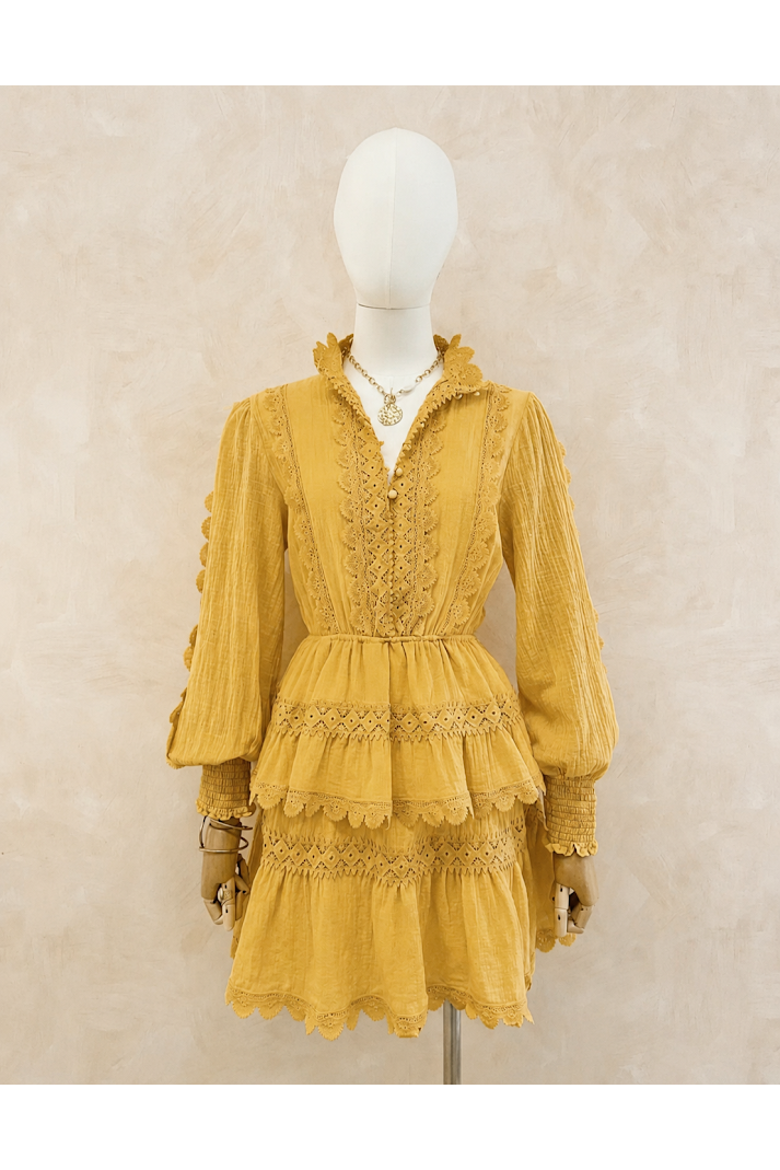 Boho romance jurk