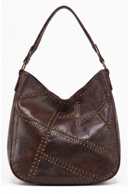Studded Hobo Bag Bruin