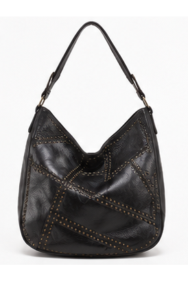 Studded Hobo Bag Zwart