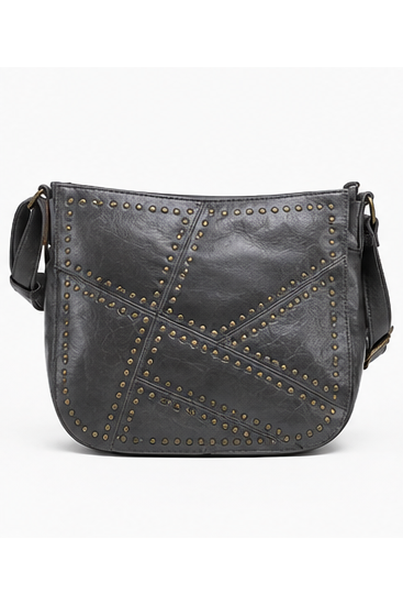 Studded Crossbody Bag Grijs