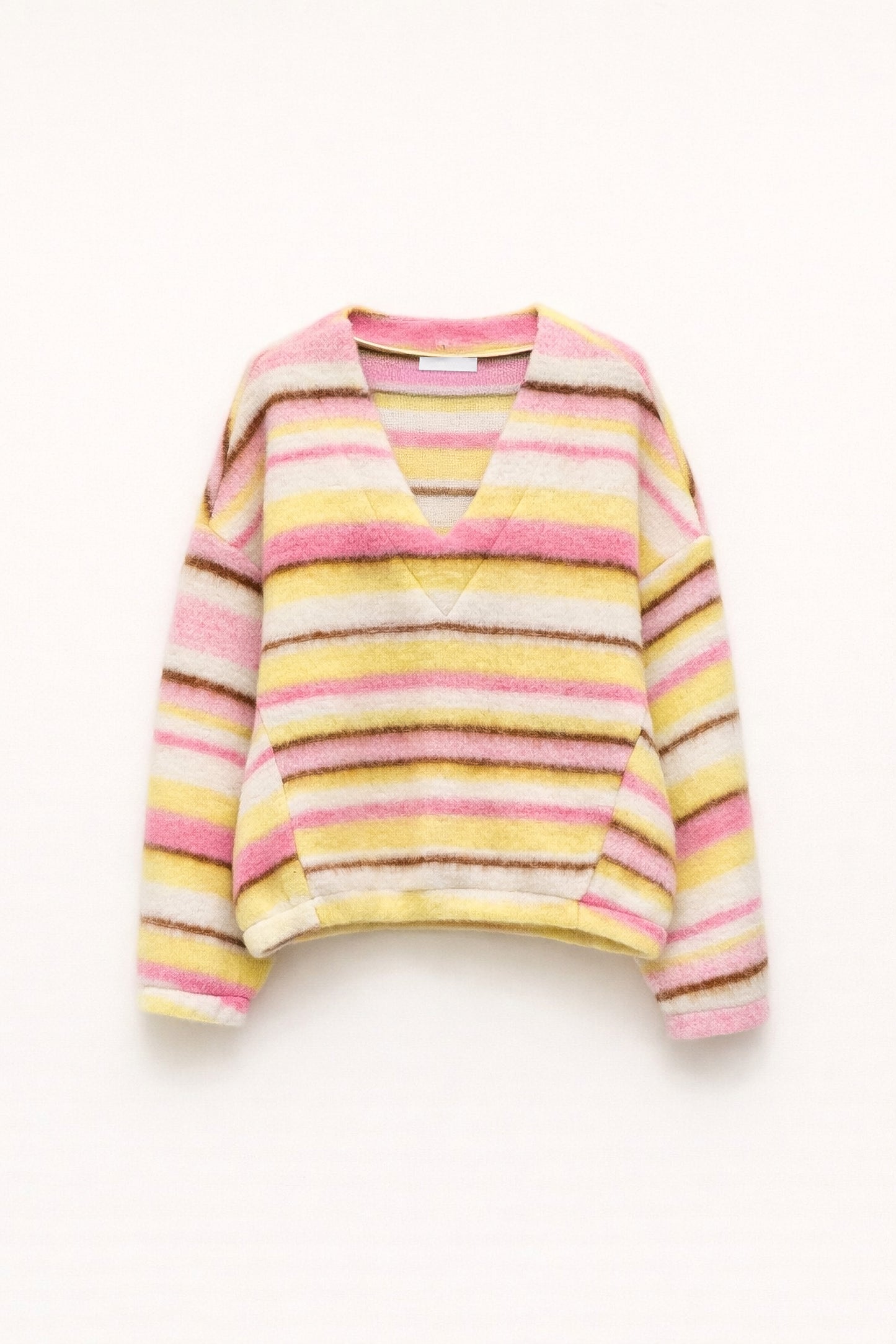 Gestreepte Trui Roze