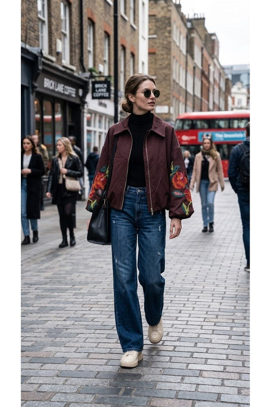 Bomber bordeaux