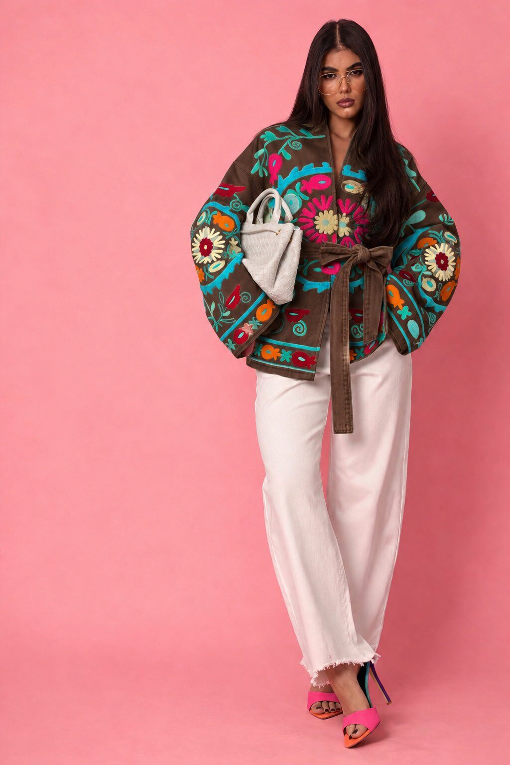 Kimono Jacket Boho Bloom – Chocolate