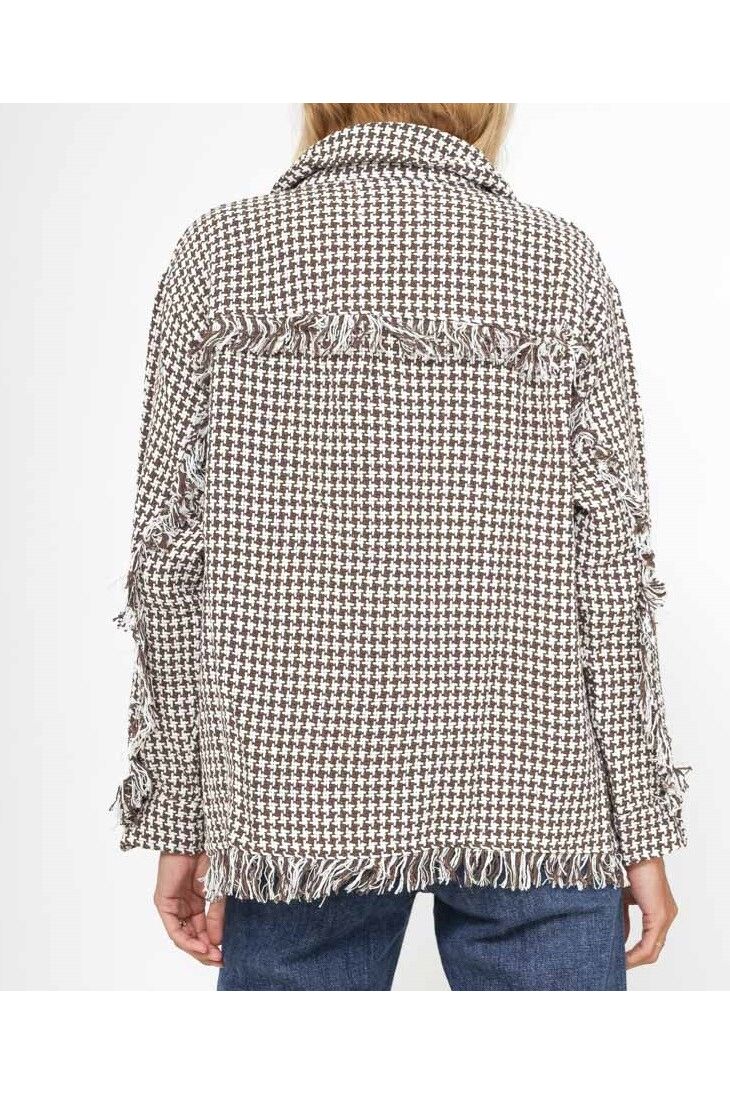 Overshirt pied de poule